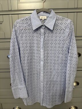 ACOA Light Blue Eyelet Dress Shirt for Men